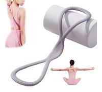 Visulong Resistance Bands, Figure 8 Exercise Bands with Handles for Women Men, for Working out, Arm, Chest Expander Strap, Back Pulling Rope (Grey 35 Pounds)
