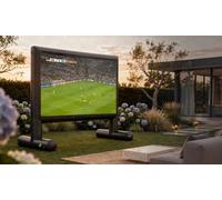 visunext bundle de proyector y pantalla para proyección pública de fútbol