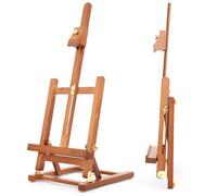 VISWIN 64cmH Caballete Básico de Sobremesa con Marco en H, Caballete de Sobremesa de Madera de Haya Ajustable y Resistente, Caballete Portátil de Sobremesa para Pintar y Exponer para Adultos, Artistas