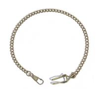 Visxcnu 1 Pieza Cadena de Reloj de Bolsillo 39cm Bronce Antiguo con 2 Ganchos Metal Cadena de Chaleco Clip para Reloj de Bolsillo Cadena para Vaqueros Accesorios