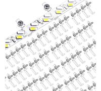 Visxcnu 100PCS Clips LED Soporte de Montaje para LED Clip de Sujeción Translucence Silicona Soporte de Montaje Soporte de Montaje con Tornillos (10mm)