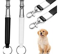 Visxcnu 2 Pcs,Silbato para Perros, Silbato Ultrasónico Profesional, Silbato Ultrasónico para Perros, Ajustables para Perros de Alta frecuencia, Silbato De Perro Antiladridos para Entrenamiento