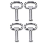 Visxcnu 4 Piezas Llave Universal de Aleación de Zinc, Llave Cuadrada para Contadores Agua Gas Luz, Armario Eléctrico, Resistente y Duradera para Hogar e Industria 13x8x8mm