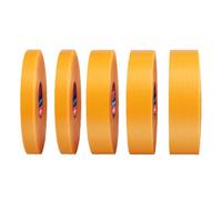 Visxcnu 5pcs Cinta Adhesiva de 5 Rollos, Cinta Adhesiva para Pintor, 3/5/10/12 mm x 50 m, Cinta Adhesiva para contornos, Cinta Decorativa para Manualidades, Etiquetas (Amarillo)