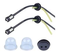 Visxcnu 5Pcs Filtro Gasolina Desbrozadora Tubo Gasolina Tubo Carburador Desbrozadora Manguera Gasolina Universal con Desbrozadora Cortadoras Cortacésped Acrilonitrilo butadieno estireno (ABS)