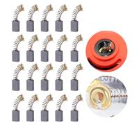 Visxcnu Escobillas de carbón para Motor eléctrico, 20Pcs Carbon Motor Brushes,Reparación de Piezas de Repuesto,Escobillas de Carbón Eléctrica Pulida 15 mm x 8 mm x 5 mm