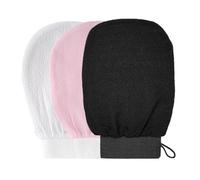 Visxcnu Guante exfoliante para baño para exfoliante corporalpaquete de 3 - Para exfoliación de piel muerta y limpieza profunda de poros - fibra de viscosa suave