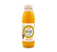 VIT HIT DETOX | Mandarina & Naranja | Bebida Vitaminada con base de zumo y té verde | Botella de 500 ml