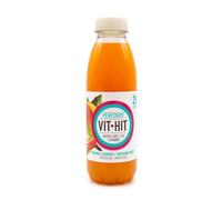 VIT HIT PERFORM | Mango y Fruta de la Pasión | Bebida Vitaminada con base de zumo y té Matcha | Bebida sin calorías | Botella de 500 ml