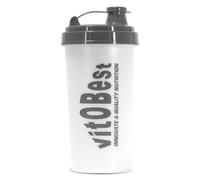 vit.O.Best VITOBEST | Mezclador | Tapón con bisagra abatible | Ideal para Usar Durante los entrenos | 700 ml