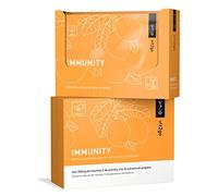 Vit2go IMMUNITY | 300 mg Vitamina C de Acerola + Zinc + Vitamina D3 | Suplemento Polvo Sistema Inmune | Con Jengibre, Beta-Caroteno y Pimienta Negra | 100% Vegano | 10 Sobres