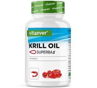 vit4ever Aceite de Krill - 120 Cápsulas - Materia Prima de Marca Superba2® | Con Ácidos Grasos Omega 3 - Rico en EPA, DHA, Fosfolípidos y Astaxantina - Pesca Sostenible
