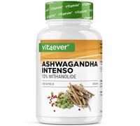 vit4ever Ashwagandha Extrakt - 180 Cápsulas - 750 mg - 10% de Withanólidos | 1500 mg por Dosis Diaria - Para 3 Meses - Extracto Puro de Raíz - Alta Pureza - Alta dosis - Vegano