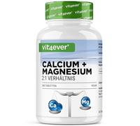 vit4ever Calcio 800 mg + Magnesio 400 mg (2 Comprimidos) - 365 Comprimidos - Suministro para 6 Meses - Complejo de Calcio + Magnesio en Proporción 2:1 - Vegano - Alta Dosificación
