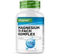 vit4ever Complejo de 11 Formas de Magnesio - 240 Cápsulas - Alta dosis | 408 mg de Magnesio Elemental por Dosis - 11 Formas de Magnesio Seleccionadas - Alta Biodisponibilidad, Vegano, Testado en Lab