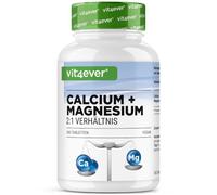 vit4ever Complejo de Calcio y Magnesio - 365 Comprimidos - Proporción 2:1 | 800 mg de Calcio y 400 mg de Magnesio - Alta dosis - Para 6 Meses - Vegano