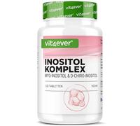 vit4ever Complejo de Inositol - 120 Comprimidos - Para Mujeres - Vegano | Myo-, D-Chiro-Inositol, B6 y Folato - Contribuye a la Fertilidad y al Funcionamiento Hormonal Normales - Deseo de Tener Hijos