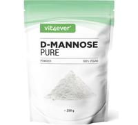 vit4ever D-Manosa en Polvo - 250 g - 2000 mg - 125 Porciones Diarias | De Fermentación Vegetal - Puro y Natural - Sin Aditivos - Vegano