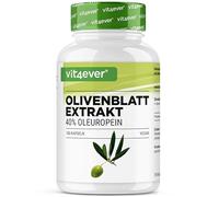 vit4ever Extracto de hoja de olivo - 180 cápsulas con 750 mg cada una - Extracto de hoja de olivo con 40% de oleuropeína = 300 mg - Altamente dosificado - Vegano