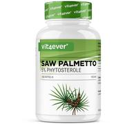 vit4ever Extracto de Saw Palmetto - 180 cápsulas con 500 mg de extracto - Premium: 5% de fitoesteroles = 25 mg - Extracto de Saw Palmetto en dosis altas - Sin aditivos indeseables - Vegano
