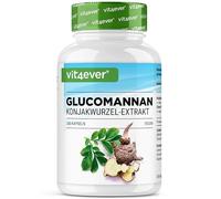 vit4ever Glucomanano de Raíz de Konjac - 240 Cápsulas - 4200 mg | Optimizado con Cromo - Extracto Puro de Raíz de Konjac - Alta dosis - Vegano