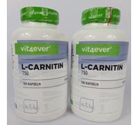 VIT4EVER -L-CARNITINA 750 QUEMA DE GRASA VEGANA 2X180 CÁPSULAS 11/2026