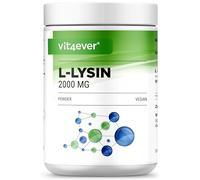 vit4ever L-Lisina en Polvo - 500 g - Buena Solubilidad - 99% de Pureza | L-Lisina H e Fermentación Vegetal - 250 Porciones - Buena Solubilidad - Sin Aditivos - Vegano