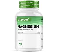 vit4ever Magnesio Malato - 365 Cápsulas - 2000 mg, de los cuales 300 mg de Magnesio elemental por Porción diaria - Suministro para 4 Meses - Magnesium Malato de Alta Dosificación - Vegano