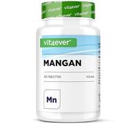 vit4ever Manganeso - 365 Comprimidos - 10 mg cada uno - Para 12 Meses | Alta Biodisponibilidad gracias al Bisglicinato de Manganeso - Sin aditivos innecesarios - Oligoelemento Esencial - Vegano