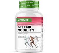 vit4ever Movilidad Articular - 160 Comprimidos - 7 Ingredientes, Alta dosis | Glucosamina, Condroitina, MSM, Ácido Hialurónico, Colágeno, Piperina y Vitamina C - Sin aditivos innecesarios
