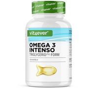 vit4ever Omega 3 Premium - 120 Cápsulas - 80% de Omega 3 | Forma de Triglicéridos - Purificado a Fondo - De Pesca Sostenible - Sin aditivos innecesarios - Alta dosis