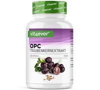 vit4ever OPC extracto de semilla de uva - 300 cápsulas - 1000 mg de extracto con 700 mg de OPC - Máximo contenido según HPLC - De uvas europeas - Vegano - Alta dosis