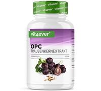 vit4ever OPC Extracto de Semilla de Uva - 300 Cápsulas - De Uvas Europeas | 1000 mg de Extracto con 700 mg de OPC - Máximo Contenido según HPLC - Alta dosis - Vegano
