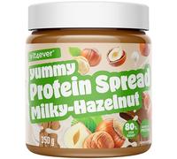 vit4ever Protein Spread - Deliciosa Crema Proteica para Untar con Textura Cremosa, Poco Azúcar, Low Carb y Vegetariana - Alternativa Más Equilibrada para Untar (Leche-Avellana, 350 g)
