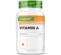 vit4ever Vitamina A - 10.000 UI (3.000 µg) - 365 Comprimidos - Alternativa a Cápsulas - Acetato de Retinilo de Alta Dosificación - Sin Aditivos no deseados - Ojos, Piel, Sistema Inmunitario - Vegano