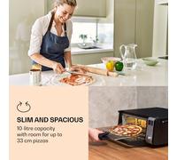 Vita-Crisp freidora de aire caliente 1700W 10L 8 funciones ahorro de espacio Klarstein