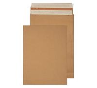 VITA Packaging 430 x 320 x 80 mm 130 gsm Bolsa de envío Kraft Despegar y sellar (KBB165) Marrón natural - Paquete de 100