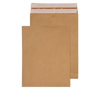 VITA Packaging 480 x 380 x 80 mm 130 gsm Bolsa de envío Kraft Despegar y sellar (KBB170) Marrón natural - Paquete de 100