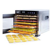 Vita5 Deshidratador de Alimentos con 7 Bandejas de Acero Inoxidable - Deshidratador con Temperatura Regulable 35-75°C - Deshidratadoras de Carne, Setas y Fruta con Timer 24h - 650W Desidratadoras