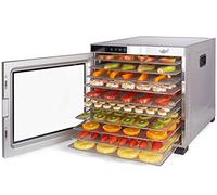 VITA5 XL Deshidratador de Alimentos 10 Bandejas Inox 1000 W | Prepara Cecina Chips de Manzana y Fruta Deshidratada con Capacidad XL y Control Preciso de Temperatura