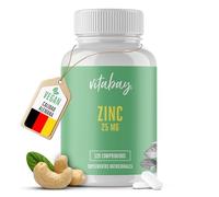 Vitabay Citrato de Zinc Alta Dosis - 120 Comprimidos Veganos - 25 mg por Ración Diaria - Suplemento Dietético para el Sistema Inmune