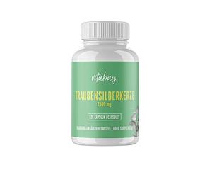 Vitabay Cohosh Negro 2500 mg - 120 Cápsulas Veganas de Cimicifuga racemosa - Extracto de Cohosh Negro de Alta Dosis 12:1 - Elaborado en Alemania - Probado en Laboratorio