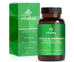 Vitabay Espermidina 6 mg alta dosificación - 120 cápsulas veganas