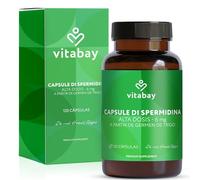 Vitabay Espermidina 6 mg alta dosificación - 120 cápsulas veganas con extracto de germen de trigo fermentado - origen natural - analizada en laboratorio en Alemania & sin aditivos - suministro 4 meses