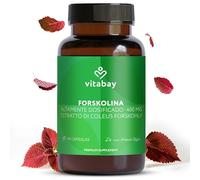Vitabay Forskolina 400mg Alta Dosis - 90 Cápsulas Veganas de Forskolina extraída de Coleus Forskohlii - Ideal con Cápsulas de D-Manosa y arándano - Probado en laboratorio