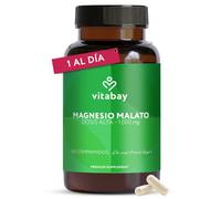 Vitabay Malato de Magnesio Puro 1000 mg - 180 comprimidos veganos - 6 meses | Malato de magnesio - 150 mg de magnesio por comprimido - analizado en laboratorio en Alemania - 6 meses