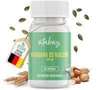 Vitabay Vitamin B3 Niacin 500 mg - 90 VEGANE Flush Free Niacinamide Capsules - Vitamin B3 high dose Niacinamide - Vitamin B3 Niacinamide B3 Vitamin - Niacinamide Capsules