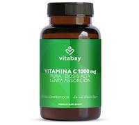 Vitabay Vitamina C 1000 mg - 250 comprimidos veganos de liberación prolongada con flavonoides cítricos - Tabletas sin aditivos - Producto testado en laboratorio en Alemania