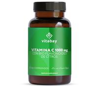 Vitabay Vitamina C 1000 mg Tamponada + Bioflavonoides - 180 comprimidos | pH neutro, suave para el estómago - 1 al día - fermentación vegetal - vegana - analizado en Alemania - 6 meses