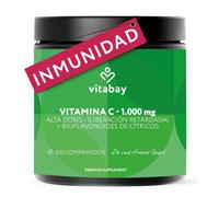 Vitabay Vitamina C 1000 mg Tamponada + Bioflavonoides - 500 comprimidos | pH neutro, suave para el estómago - 1 al día - fermentación vegetal - vegana - analizado en Alemania - 16 meses